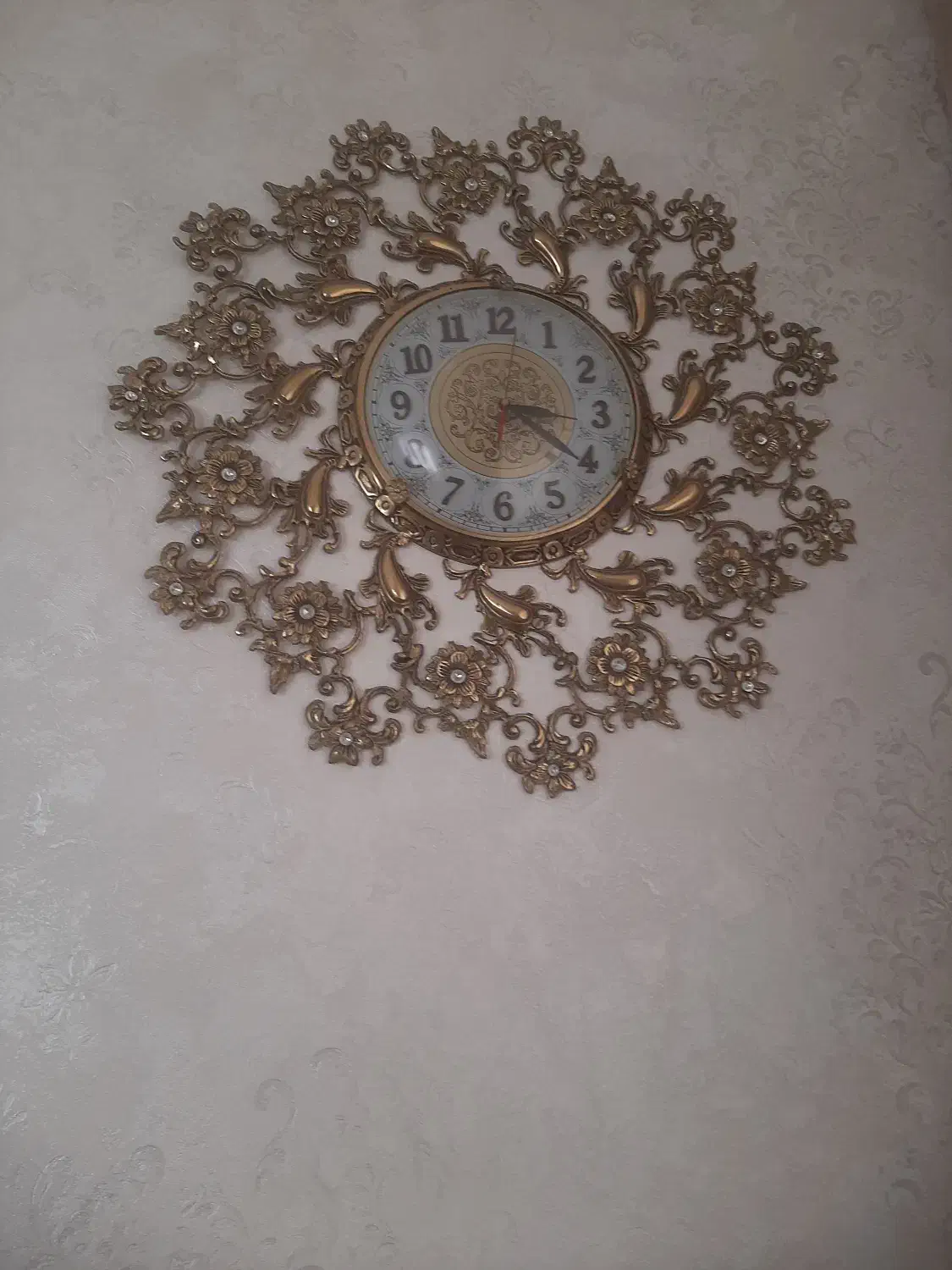 لوستر وساعت برنز|لوستر و چراغ آویز|زنجان, |دیوار