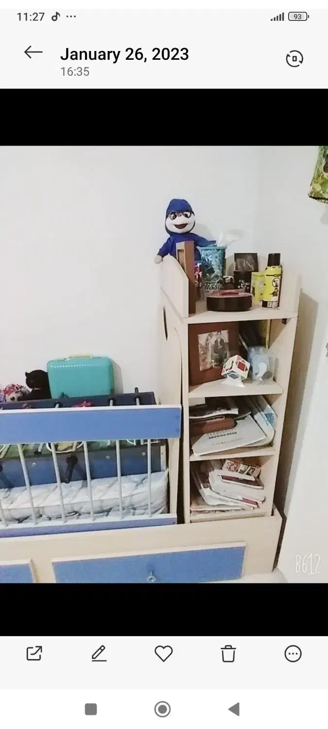 تخت ودراور کودک ونوجوان بهمراه تشک|تخت و صندلی بچه|قائمشهر, |دیوار