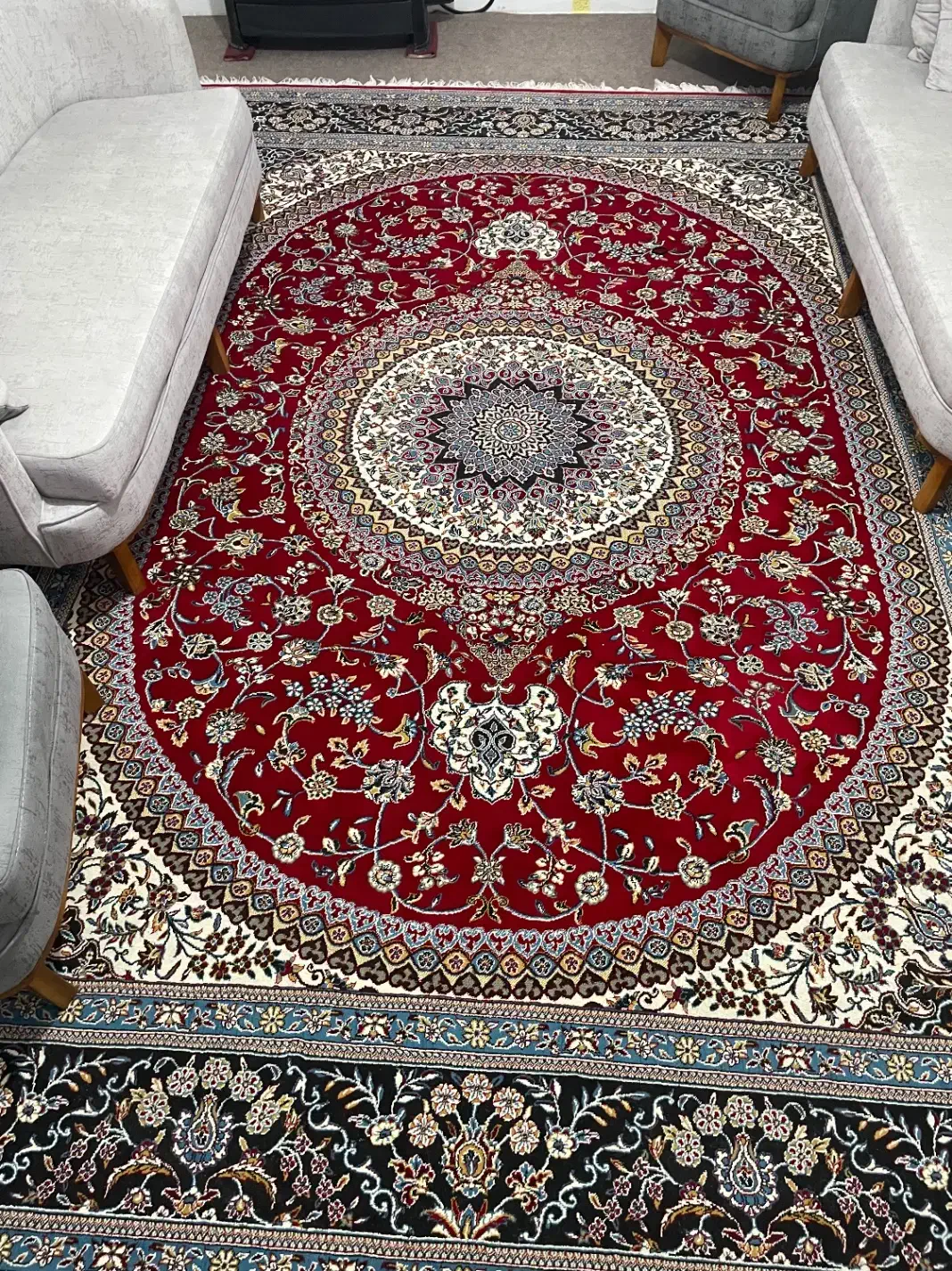 فرش ماشینی ۱۲ متری ۲ عدد|فرش|چالوس, |دیوار