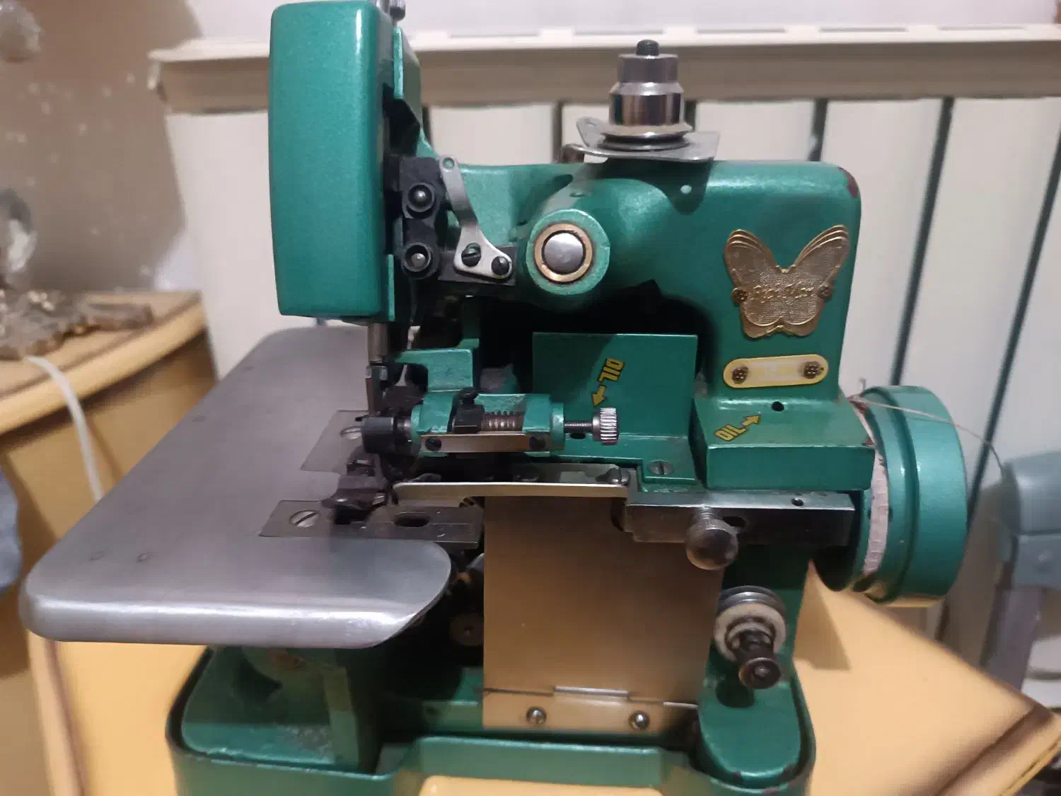 چرخ سردوز پروانه سه نخ|چرخ خیاطی و ریسندگی|پرند, فاز ۵|دیوار