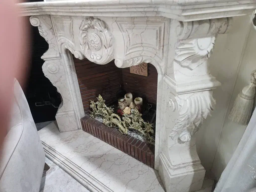 شومینه سنگی دست دو|بخاری، هیتر، شومینه|لواسان, |دیوار