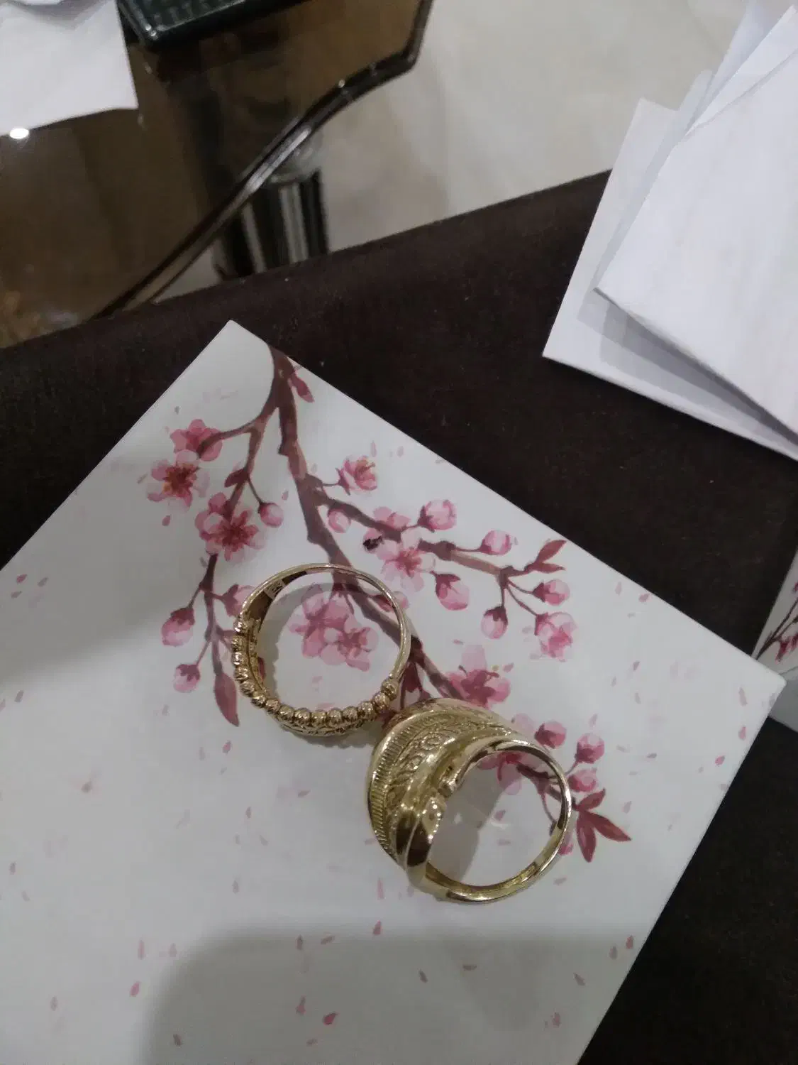 دستبند،گردنبند،و دو انگشتر طلا سرمایه گذاری|جواهرات|رشت, شالکو|دیوار