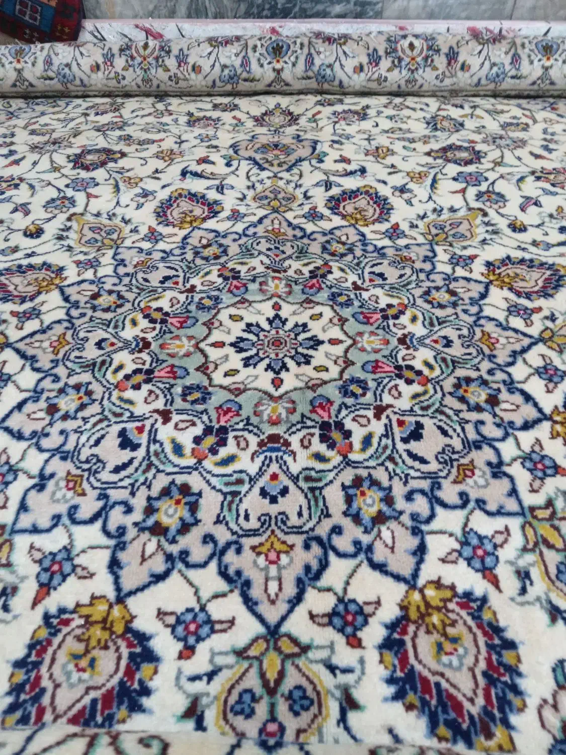 فرش ۹متری کاشان دست باف در حد جهیزیه|فرش|تهران, سیروس|دیوار