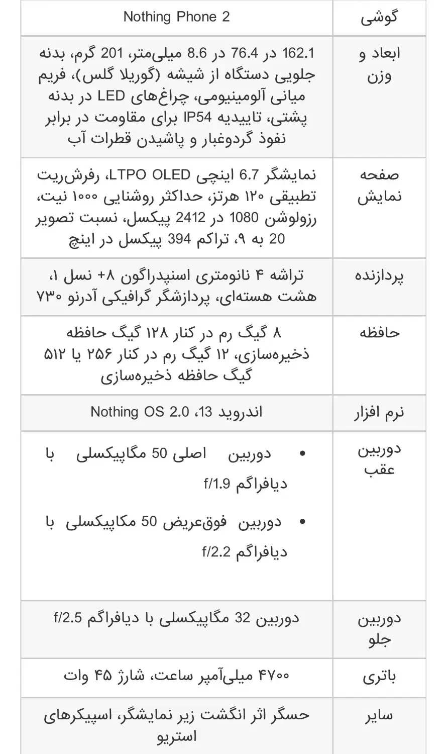 گوشی ناتینگ فون ۲|موبایل|آستارا, |دیوار