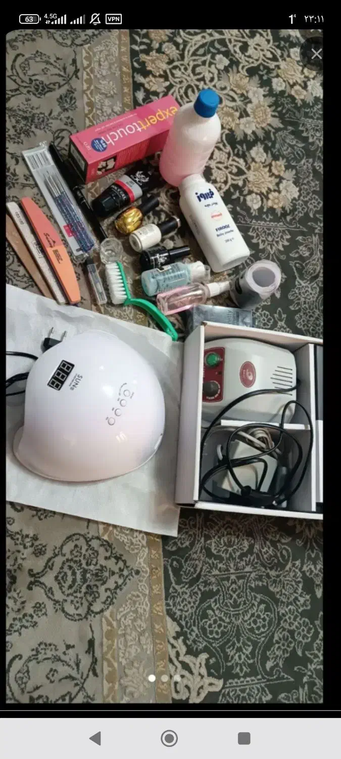 وسایل اولیه کاشت ناخن جهت آموزش کاملا نو|آرایشی، بهداشتی، درمانی|رشت, حمیدیان|دیوار