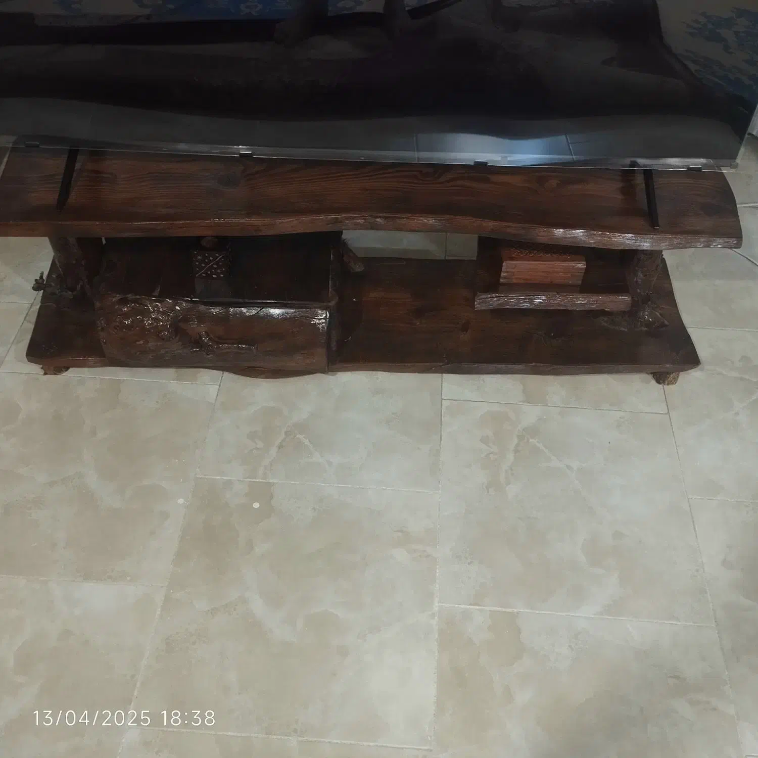 میز تلویزیون چوبی آنتیک و دست ساز|میز تلویزیون|قدس, شهرقدس|دیوار