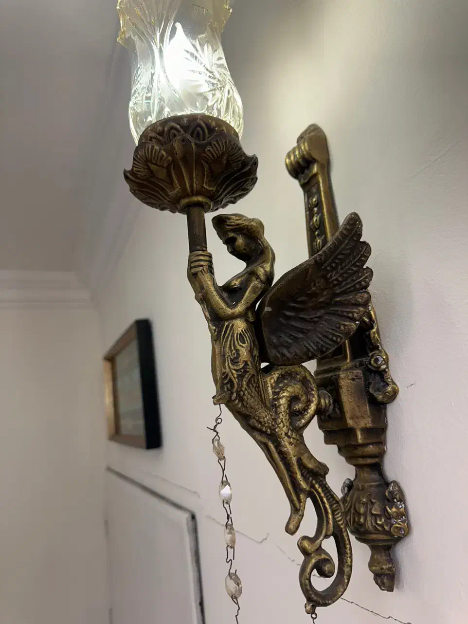 لوستر فرشته هشت شاخه|لوستر و چراغ آویز|مشهد, پروین اعتصامی|دیوار