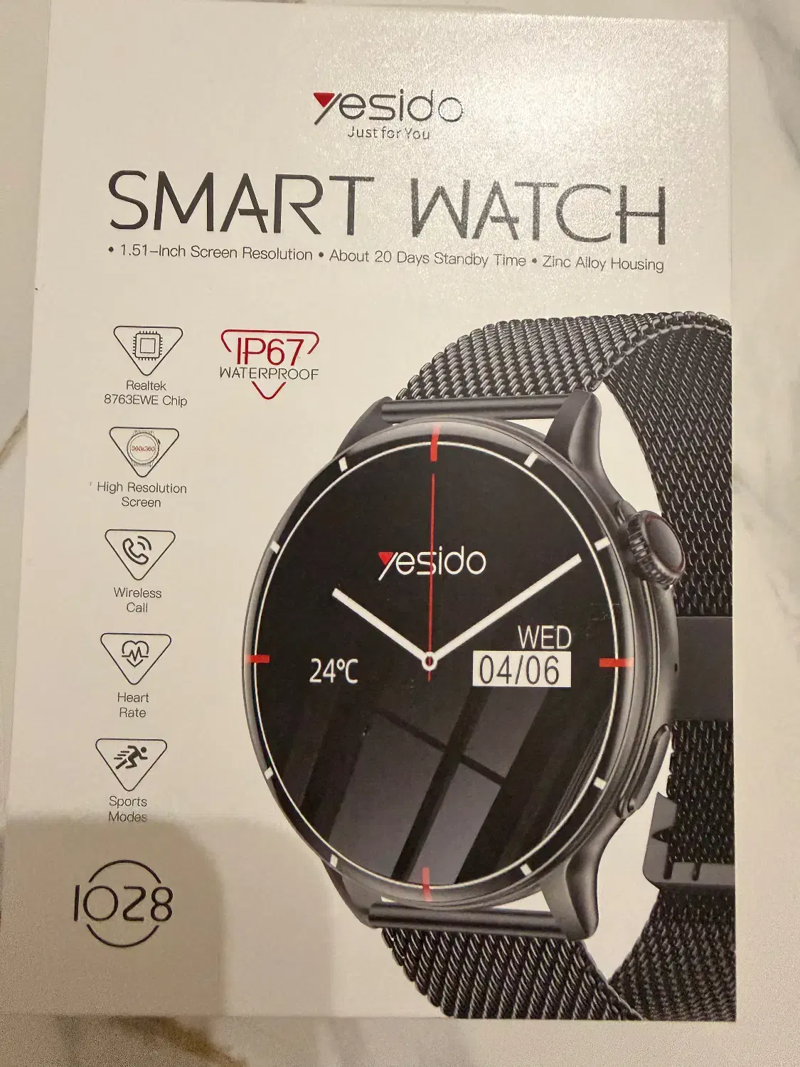 ساعت هوشمند یسیدو مدل IO28 دایره ضد آب IP67|لوازم جانبی موبایل و تبلت|تهران, ارامنه|دیوار