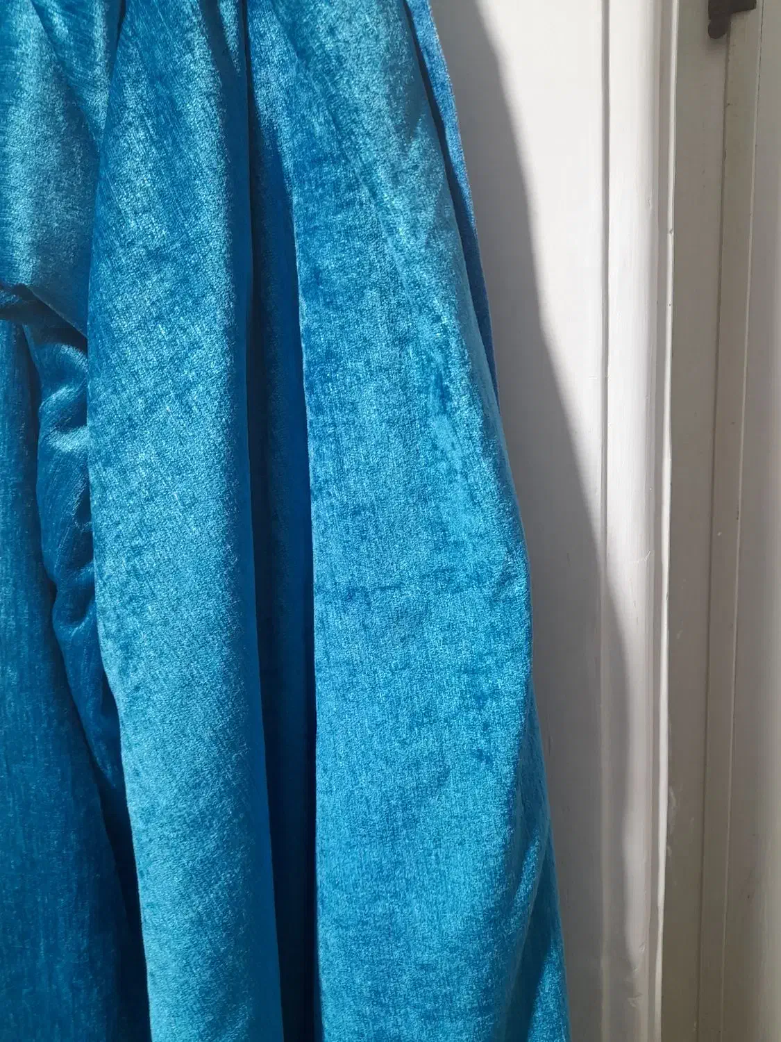 پرده پانچ رنگ آبی قد ۲ متر|پرده، رانر، رومیزی|سرخنکلاته, |دیوار