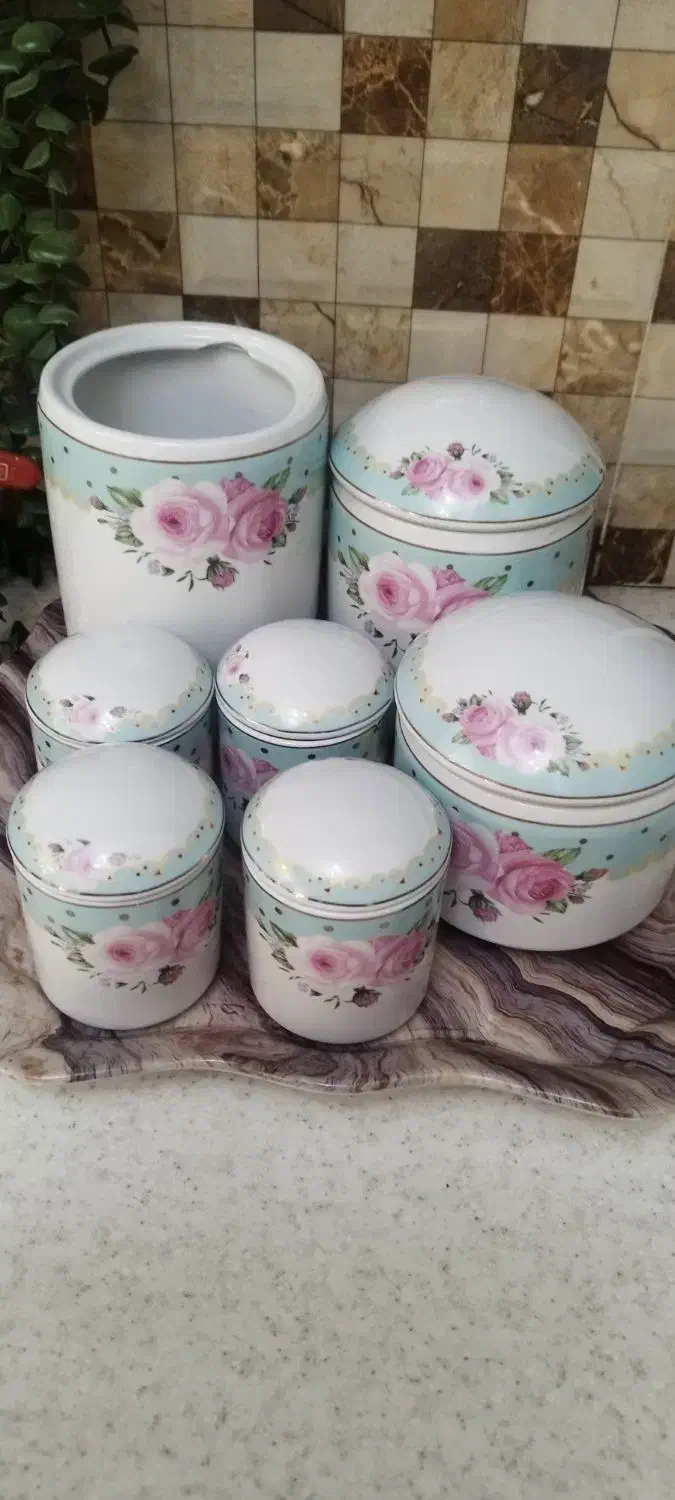 پا سماوری و جای ادویه سرامیکی|ظروف سرو و پذیرایی|چهارباغ, |دیوار