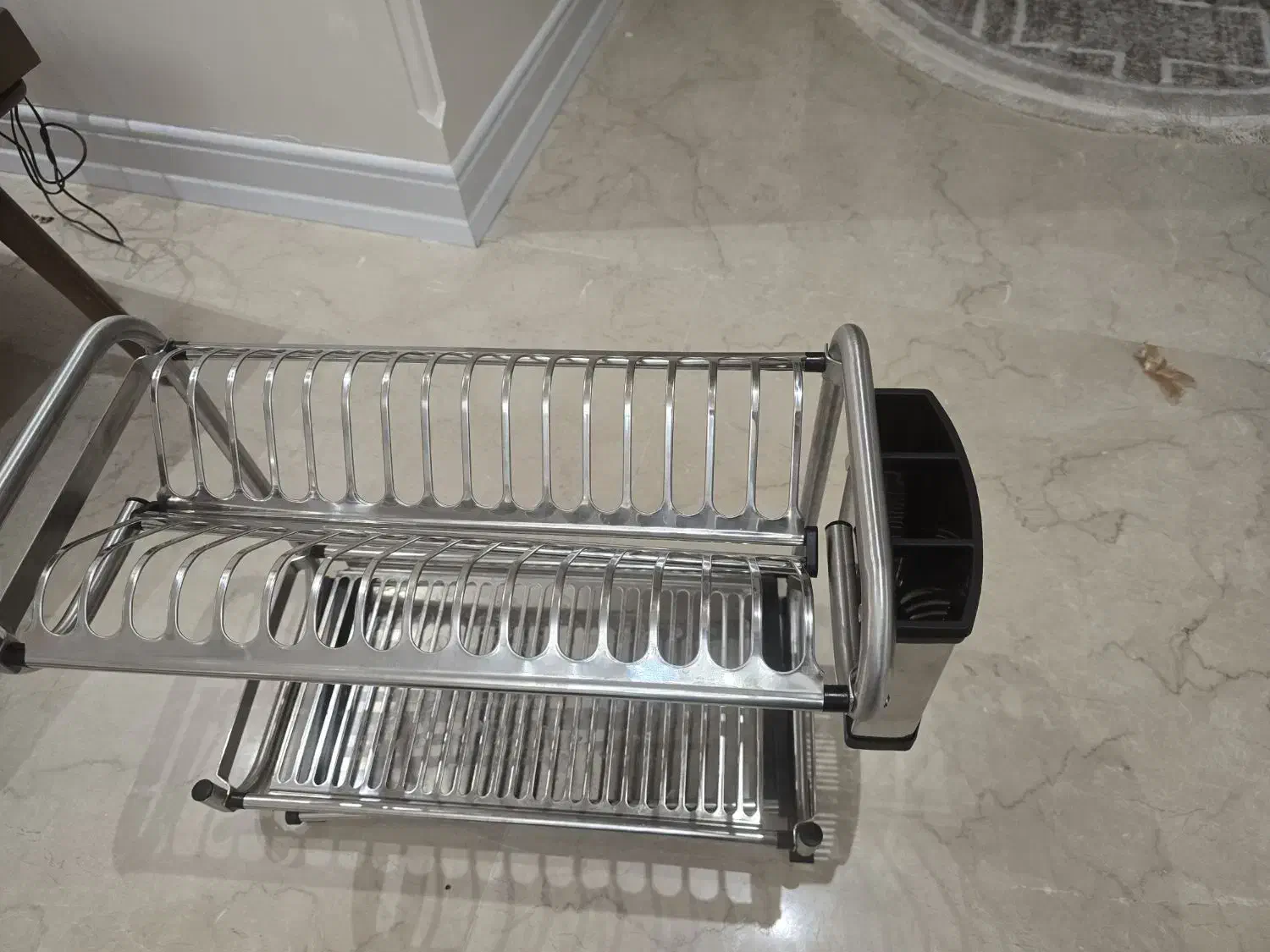 ابچکان  ورومیزی استیل یک ساعت هم استفاده نشده|آب‌چکان و نظم‌دهنده ظروف|تهران, حافظیه|دیوار