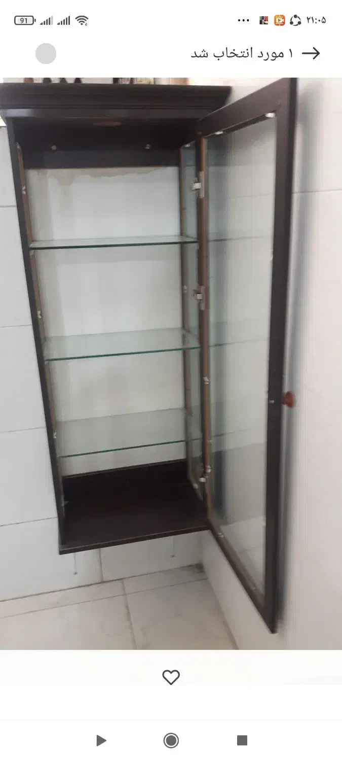 دو عدد ویترین یک شکل و یک اندازه|بوفه، ویترین، کنسول|شهرکرد, |دیوار