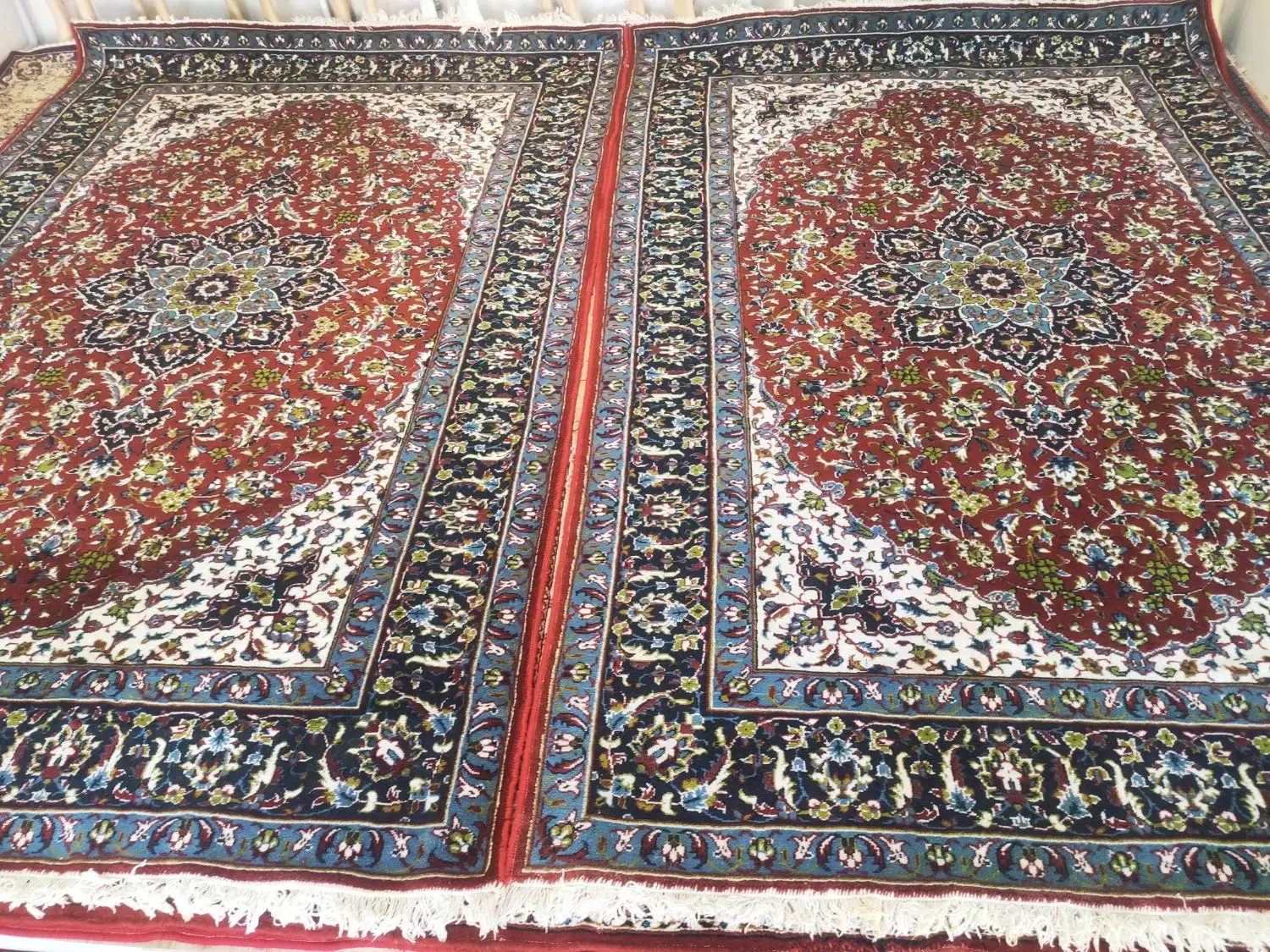 یک جفت فرش ۶متری قرمز|فرش|مرند, |دیوار