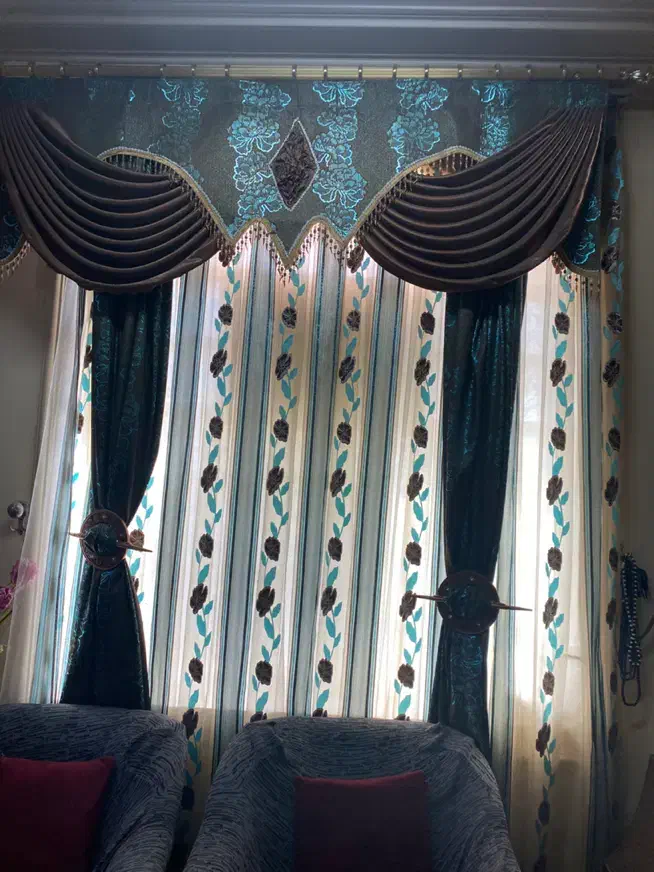 فروش  ۲مدل پرده درحد نو|پرده، رانر، رومیزی|بهبهان, |دیوار
