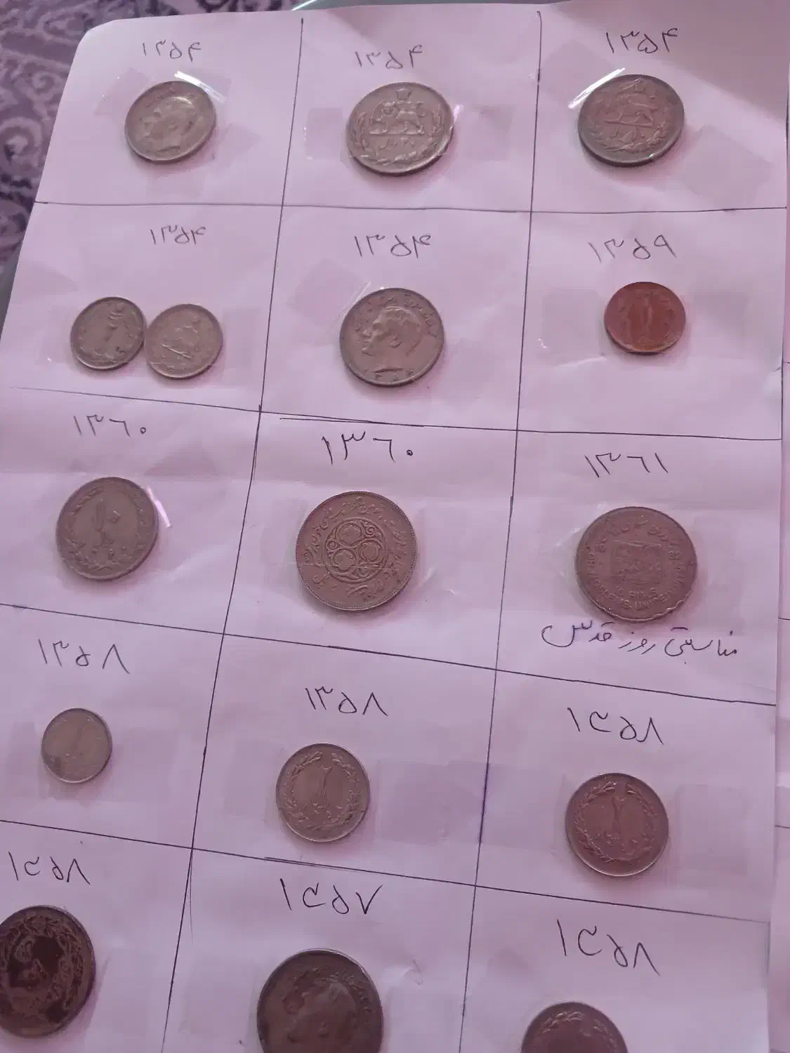 سکه های قدیمی|کلکسیون سکه، تمبر، اسکناس|کرمان, |دیوار