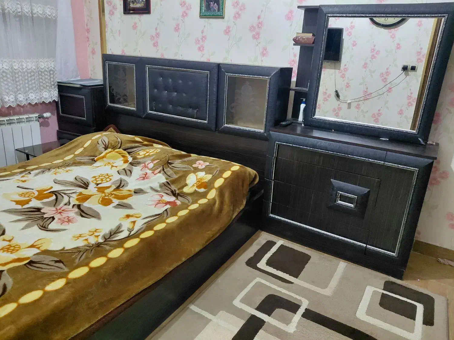 سرویس خواب چوبی به همراه خوشخواب|تخت و سرویس خواب|لاهیجان, فیاض|دیوار