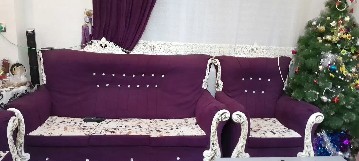 مبل ۷نفره همراه میز|مبلمان خانگی و میز عسلی|رشت, سلیمانداراب|دیوار