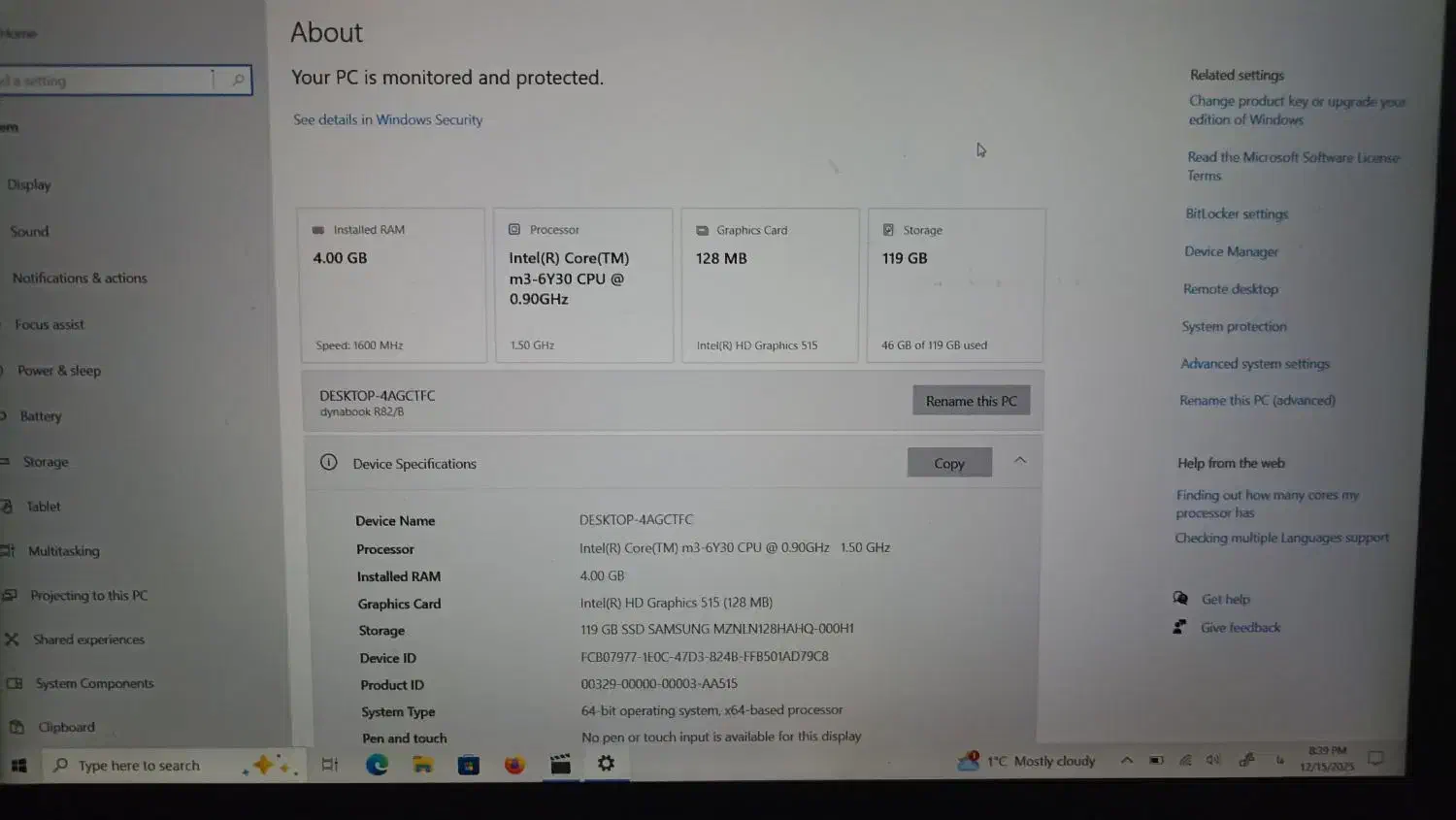 فروش لب تاپ مدل توشیبا اصل ژاپن|رایانه همراه|مراغه, |دیوار