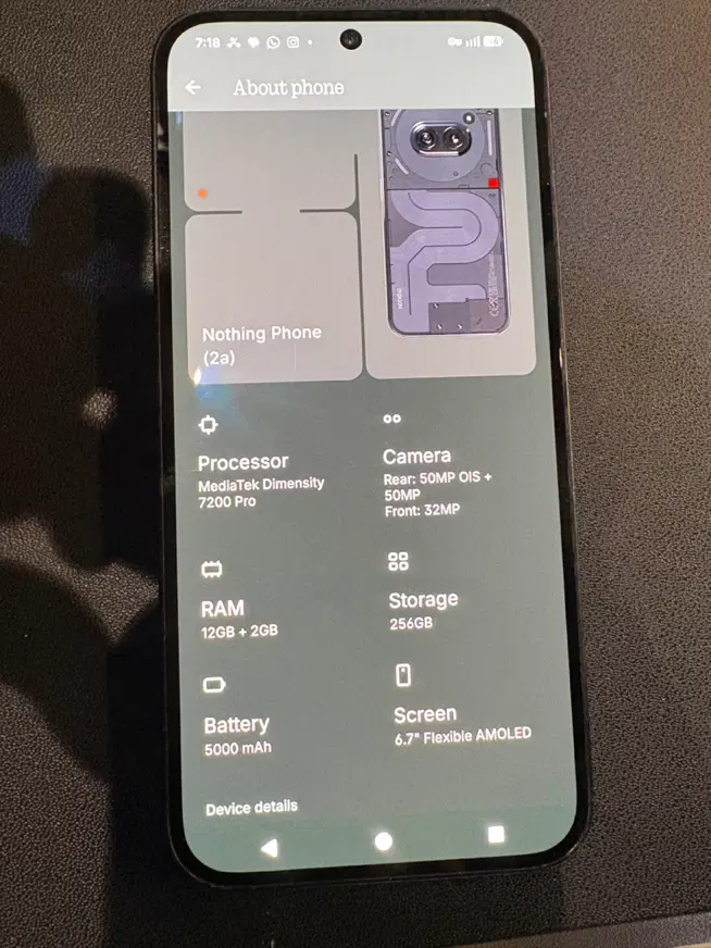 گوشی ناتینگ فون 2a سالم nothing phone 2a|موبایل|تهران, گلستان (شهرک راه آهن)|دیوار