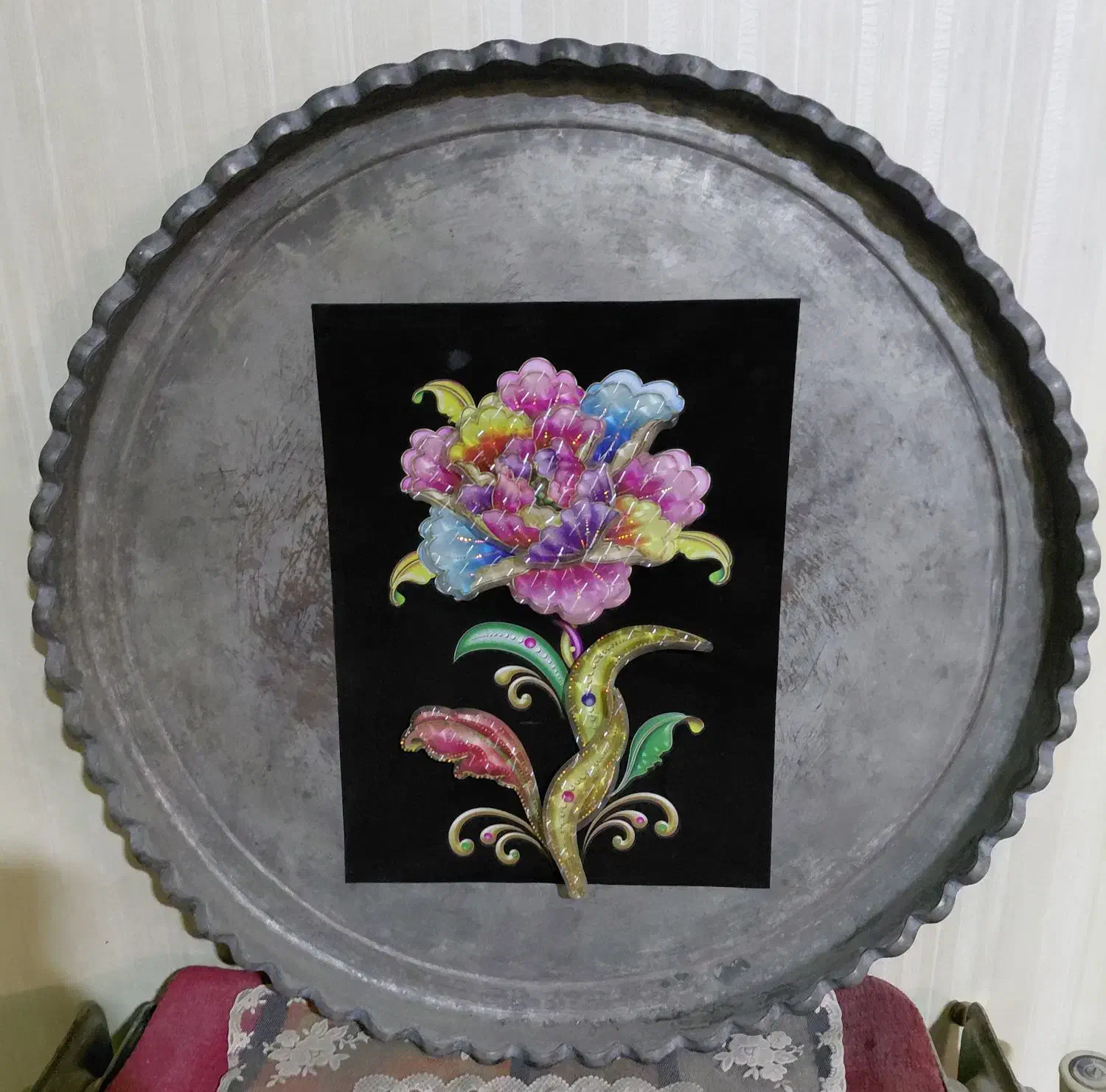 سینی مصی ۸۰ساله ۶ کیلویی عتقیقه|کلکسیون اشیاء عتیقه|تهران, خواجه نظام الملک|دیوار