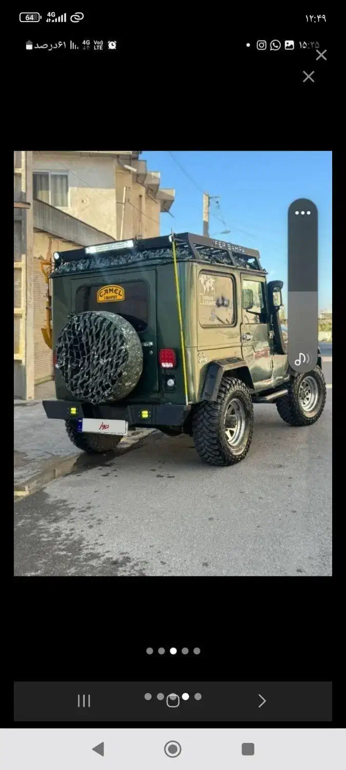 جیپ صحرا مدل74|خودرو سواری و وانت|گرگان, |دیوار