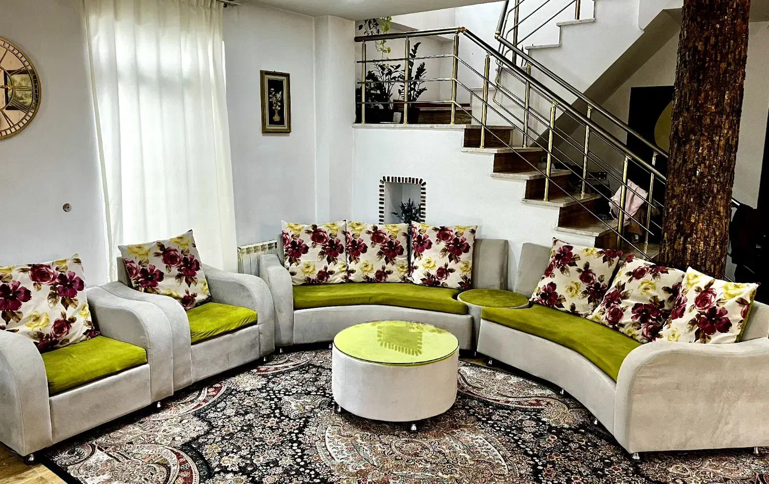 فروش مبل راحتی نیم دایره|مبلمان خانگی و میز عسلی|تنکابن, |دیوار