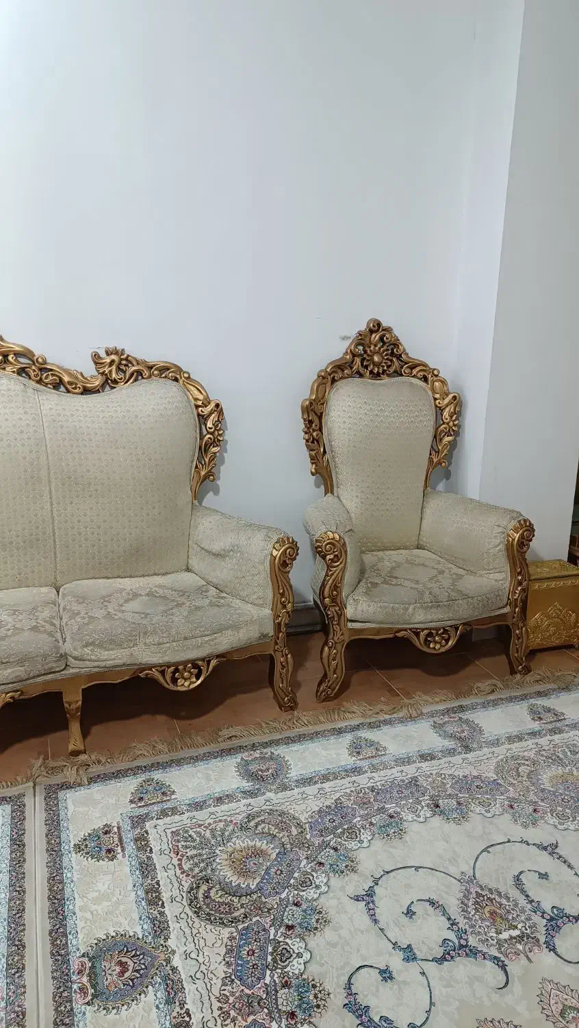 مبل سلطنتی|مبلمان خانگی و میز عسلی|رباط‌کریم, رباط‌کریم|دیوار