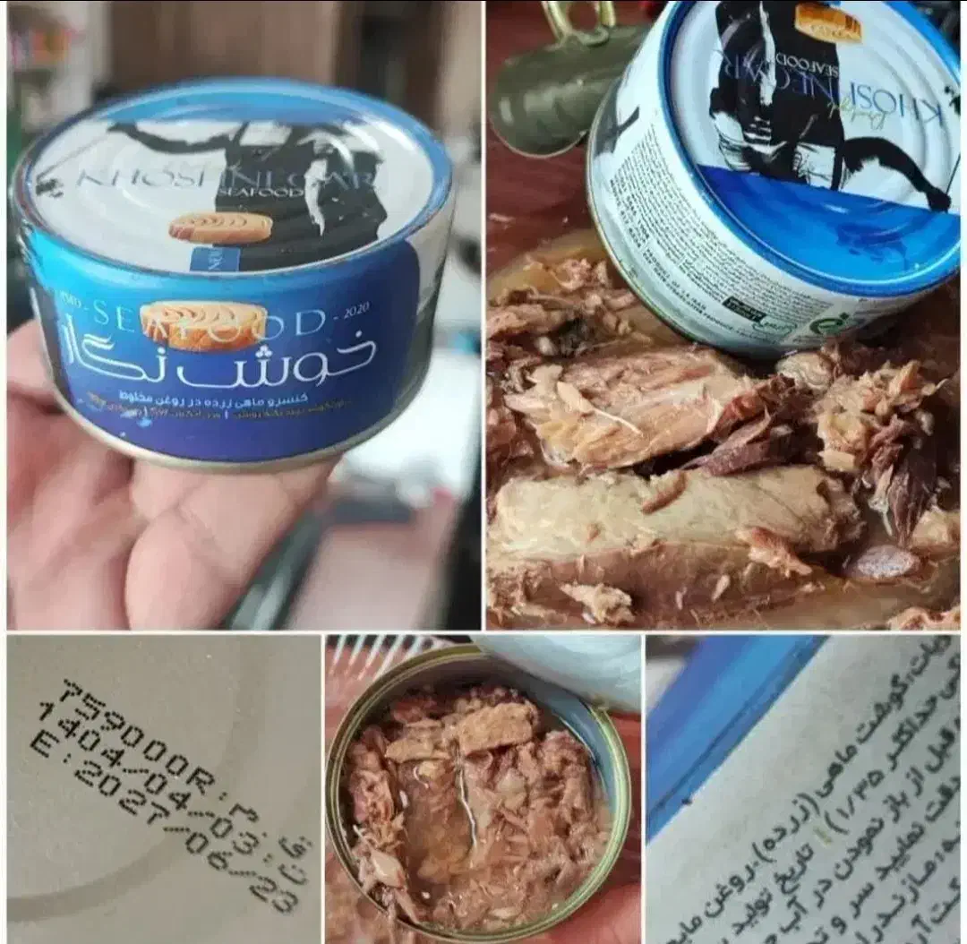 کنسرو تن ماهی خوش‌نگار|خوردنی و آشامیدنی|قم, باغ شریفی|دیوار