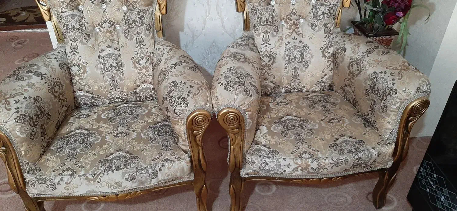 مبل سلطنتی|مبلمان خانگی و میز عسلی|زنجان, |دیوار