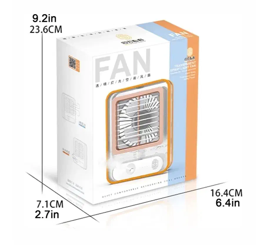 مینی پنکه شارژی رطوبت ساز مدل TSLF|پنکه و تصفیه‌کنندهٔ هوا|رشت, سعدی (تختی)|دیوار