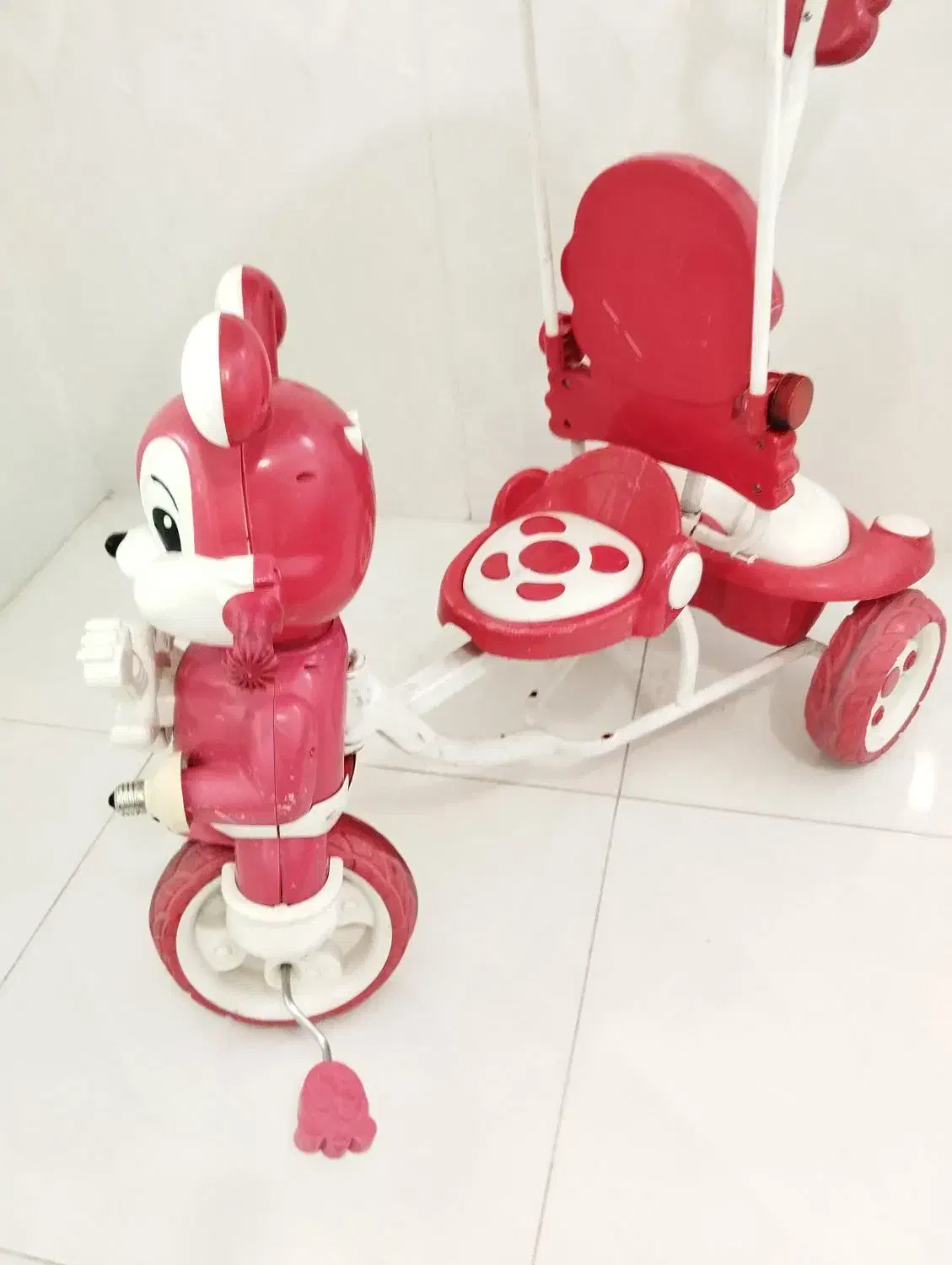 دوچرخه (سه چرخه عروسکی) مناسب سن ۲ تا ۵ سال|دوچرخه، اسکیت، اسکوتر|بروجن, |دیوار