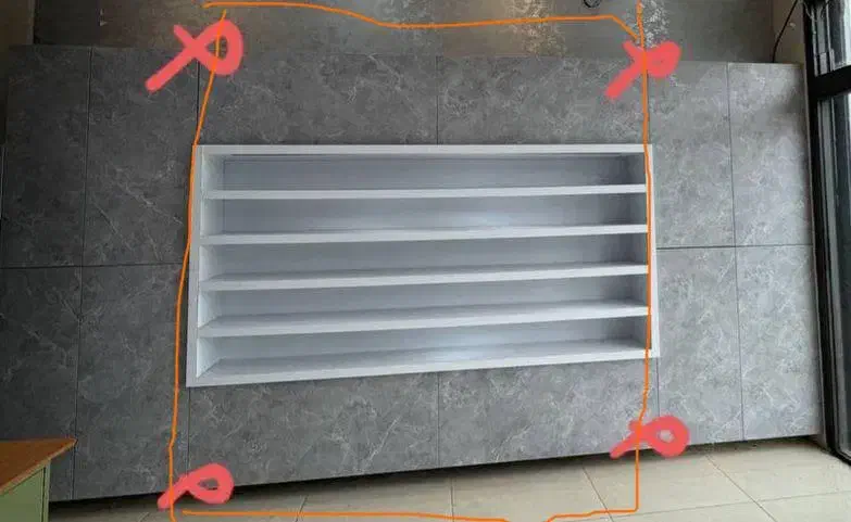 ۲ عدد ویترین MDF با کابینت در حد نو و استفاده نشده|بوفه، ویترین، کنسول|رشت, معلم|دیوار