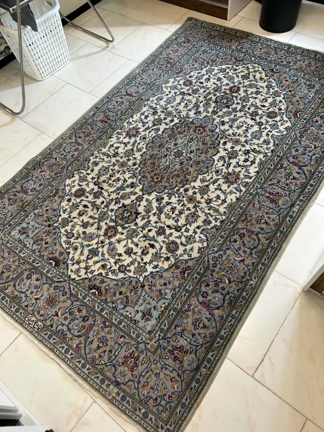 فرش دستبافت ۳ متری طرح کاشان|فرش|پردیس, فاز ۱۱|دیوار