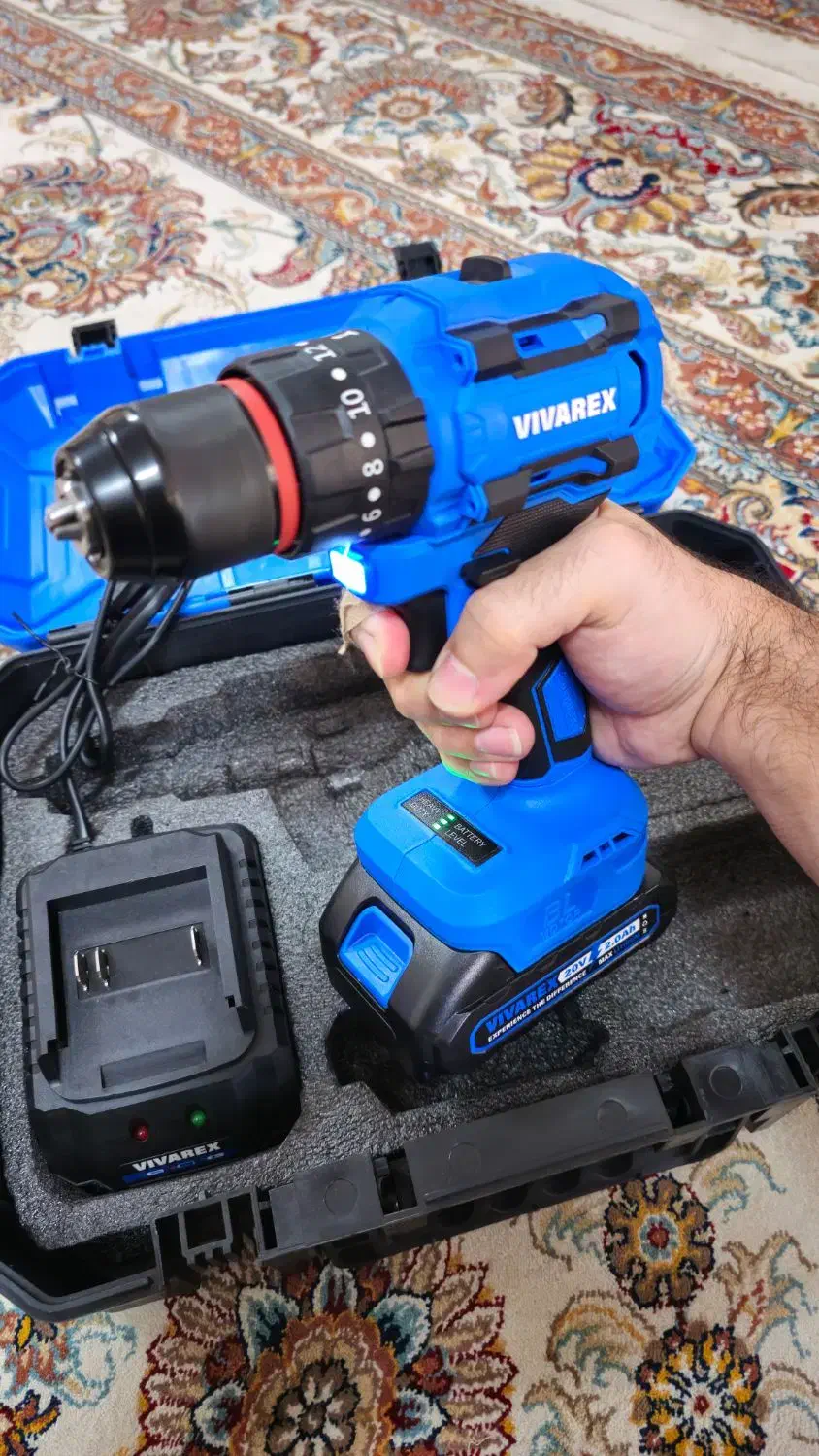 دریل شارژی ۲۰ ولت ویوارکس|ابزارآلات|رشت, حافظ آباد|دیوار
