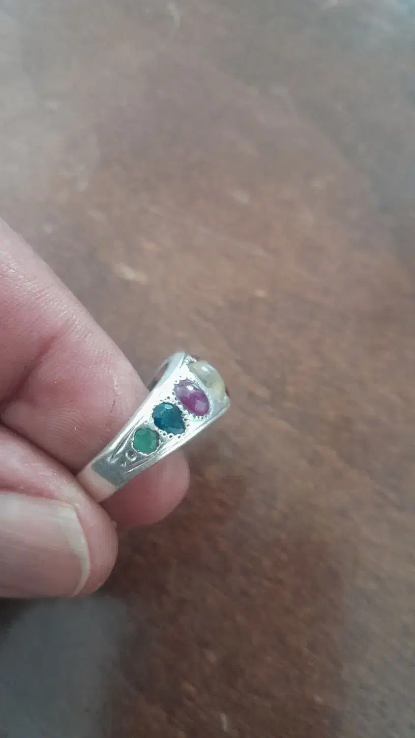 انگشتر ۹سنگ سپاهان|جواهرات|لنجان, |دیوار