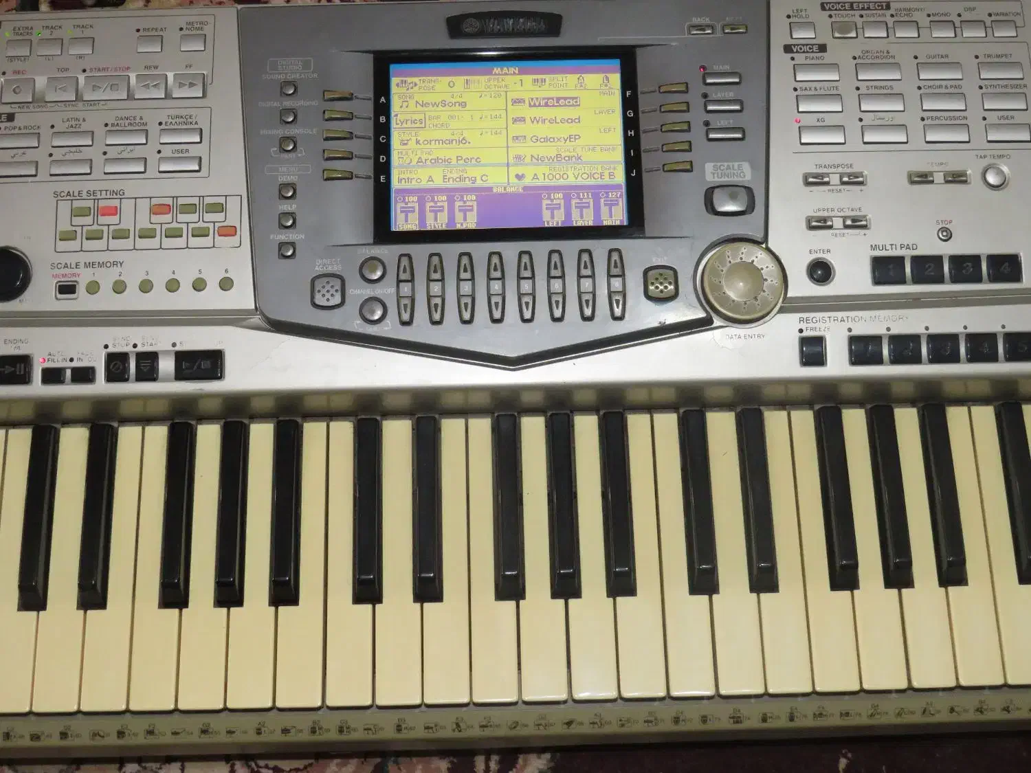 ارگ یاماها a1000|پیانو، کیبورد، آکاردئون|مشهد, رباط طرق|دیوار