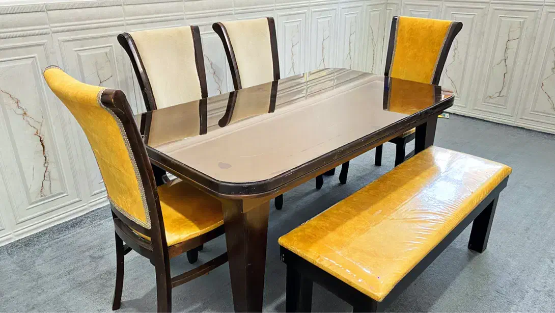 میز ناهارخوری ۶ نفره چوبی|میز و صندلی غذاخوری|قشم, |دیوار