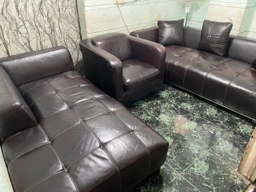 مبل چرم واقعا طبیعی هارمونی (ایتالیایی)|مبلمان خانگی و میز عسلی|تهران, پاسداران|دیوار