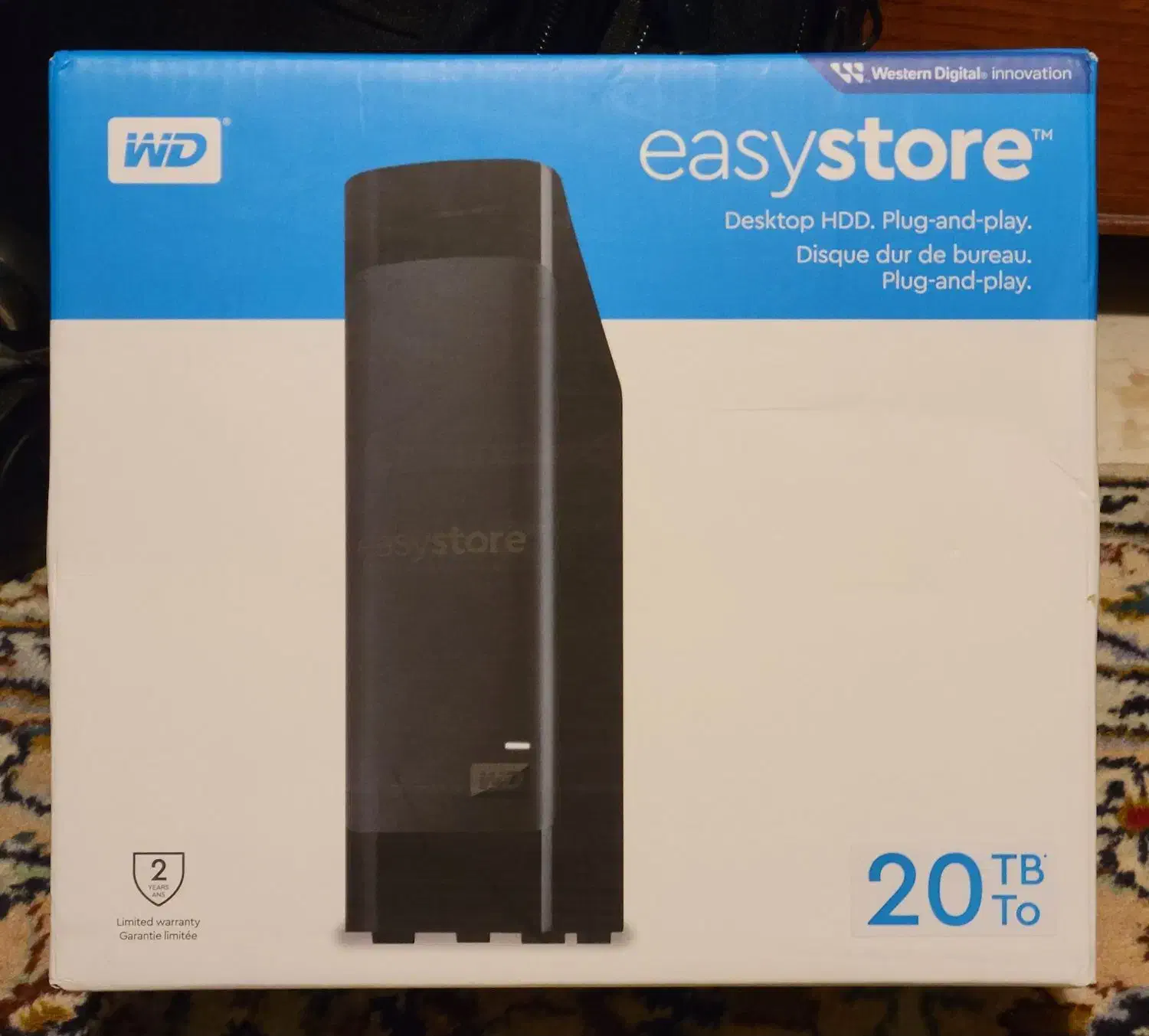 هارد اکسترنال ۲۰ ترابایت WD 20TB easystore|قطعات و لوازم جانبی رایانه|تهران, تجریش|دیوار