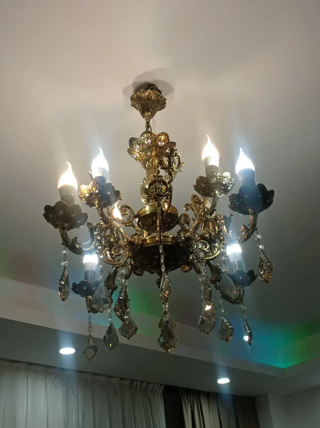 لوستر برنز|لوستر و چراغ آویز|میانه, |دیوار