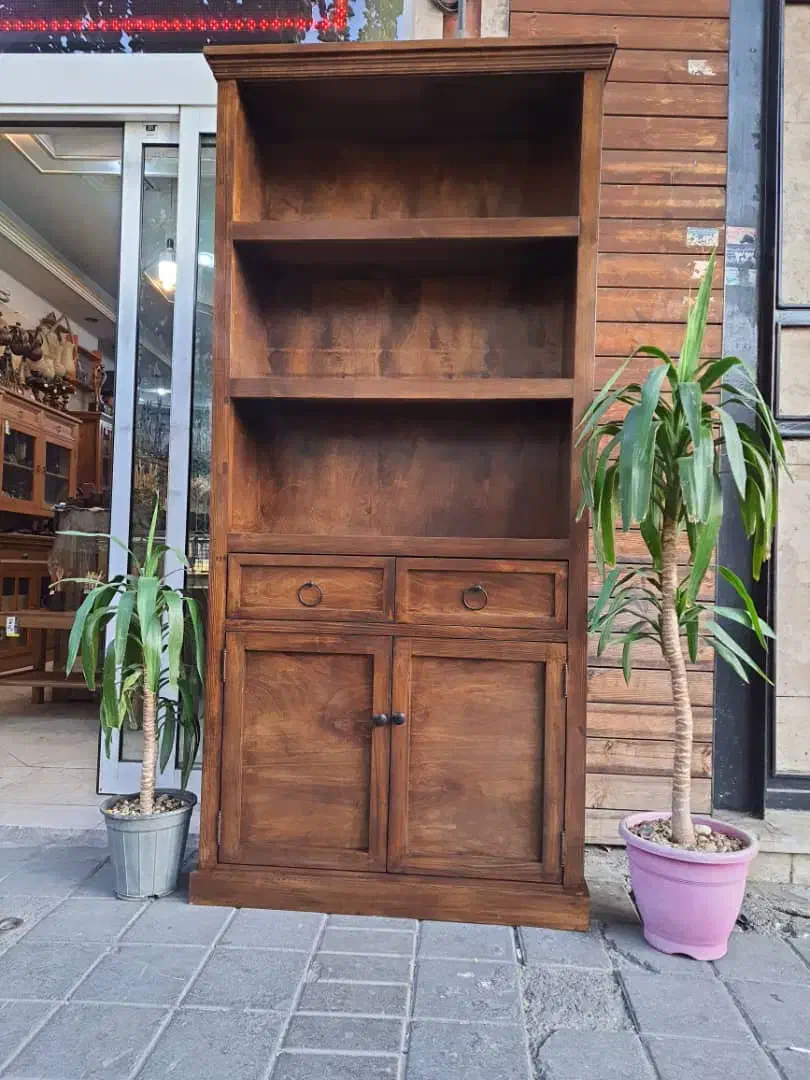 کتابخانه چوب واقعی|کتابخانه، شلف، قفسههای دیواری|چهاردانگه (تهران), |دیوار