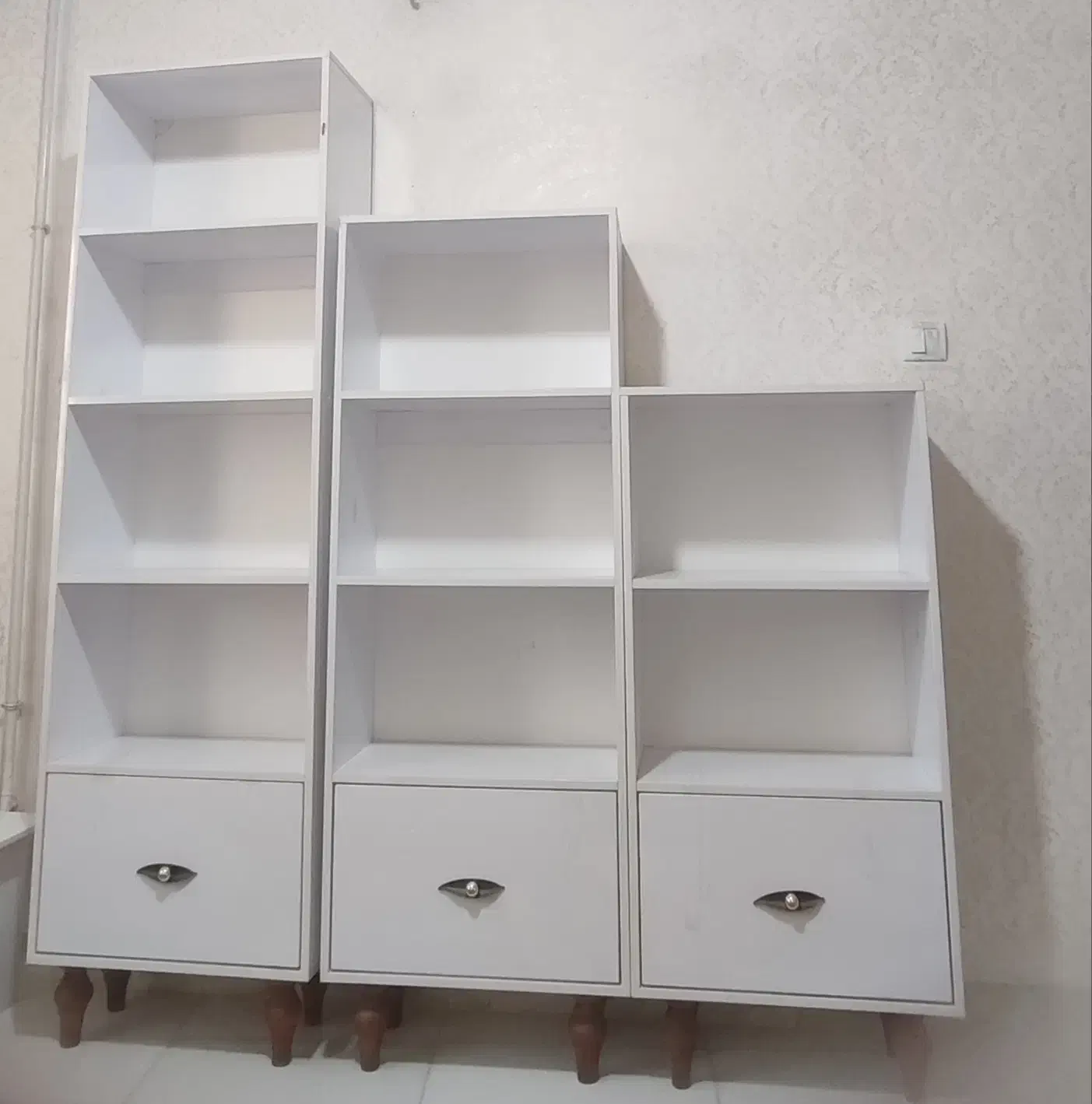 کتابخانه تمام ام دی اف|کتابخانه، شلف، قفسه‌های دیواری|سنندج, |دیوار