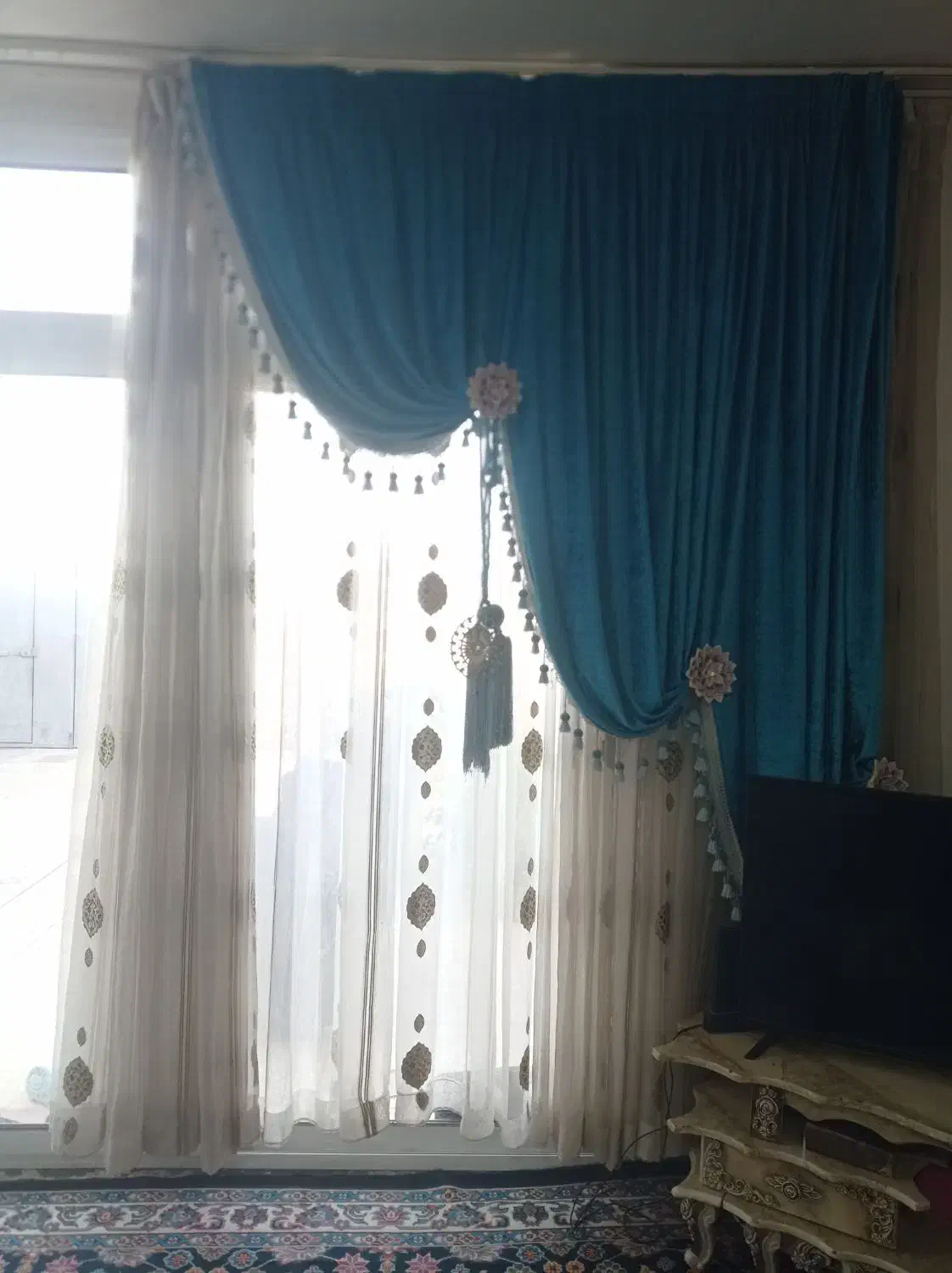 حراج پرده...پولشو نیاز دارم|پرده، رانر، رومیزی|برخوار, |دیوار