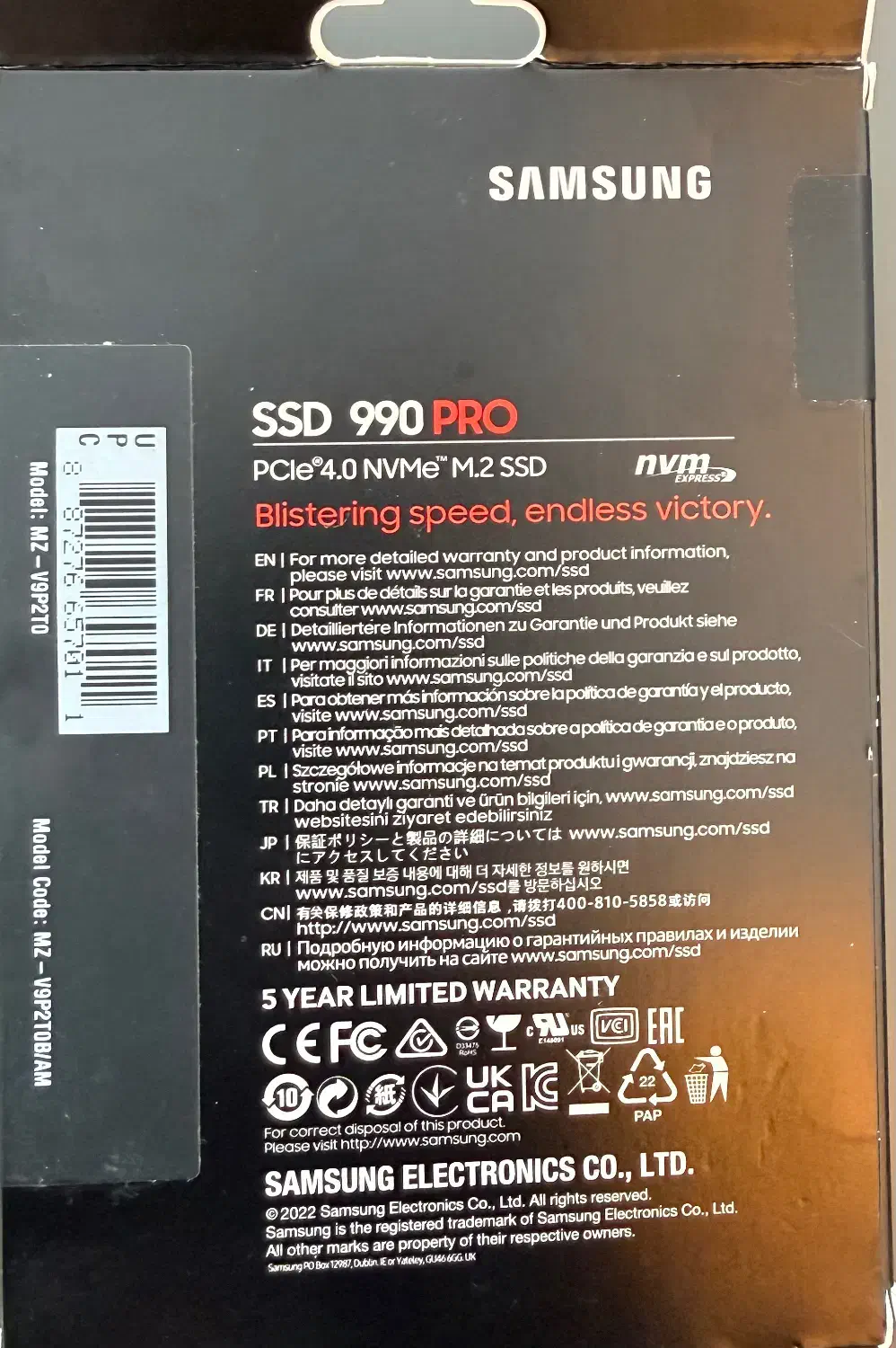 Samsung PRO 990 2TB نو و پلمپ|قطعات و لوازم جانبی رایانه|بوشهر, |دیوار