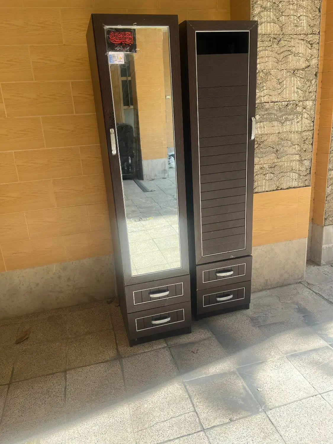 کمد آیینه آویز دار وکمد طبقه ای با جنس اعلا ۳ تیکه|جاکفشی، کمد، دراور|کرج, عظیمیه|دیوار