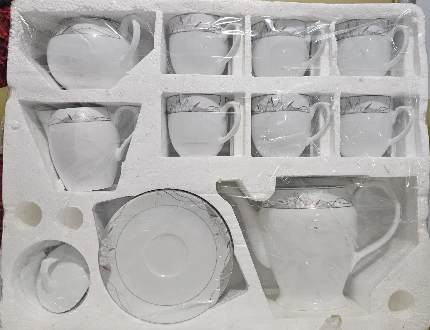 سرویس 17 پارچه چای خوری چینی|ظروف سرو و پذیرایی|کنارک, |دیوار