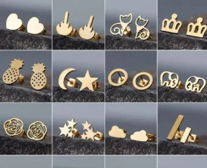 گوشواره گوی طلا نیم گرمی جذاب|جواهرات|آبادان, |دیوار