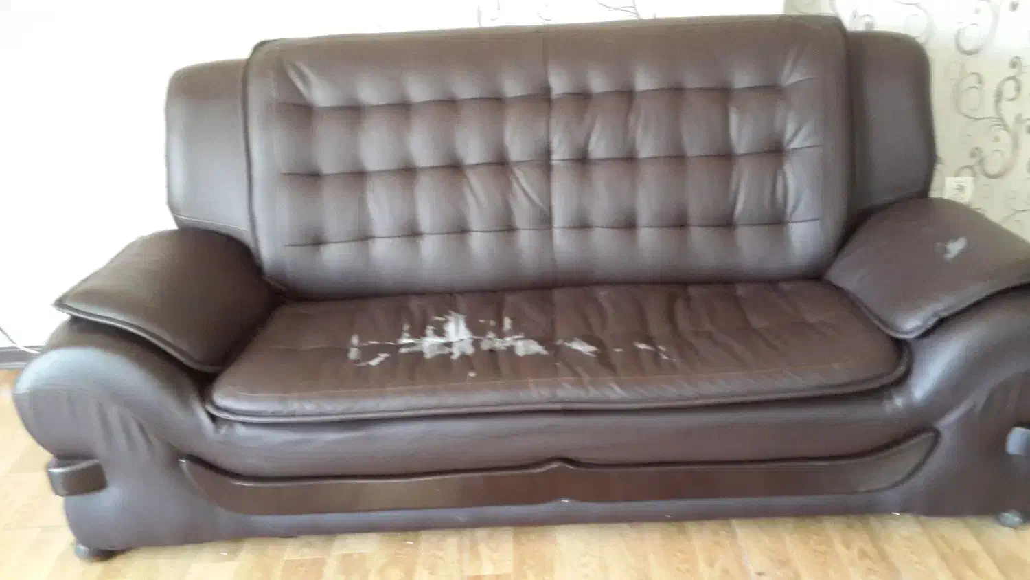 مبل چرم نیاز به تعویض رویه|مبلمان خانگی و میز عسلی|کرمانشاه, |دیوار