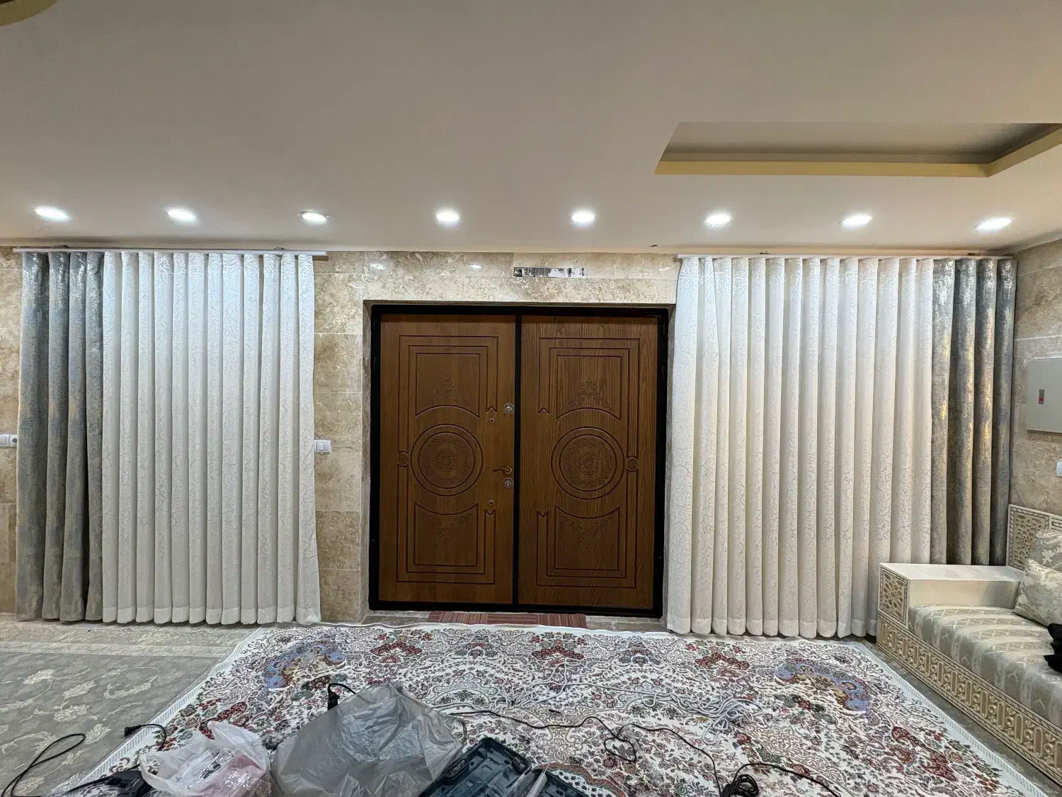 انواع پرده های آماده|پرده، رانر، رومیزی|اهواز, ۳۰ متری|دیوار