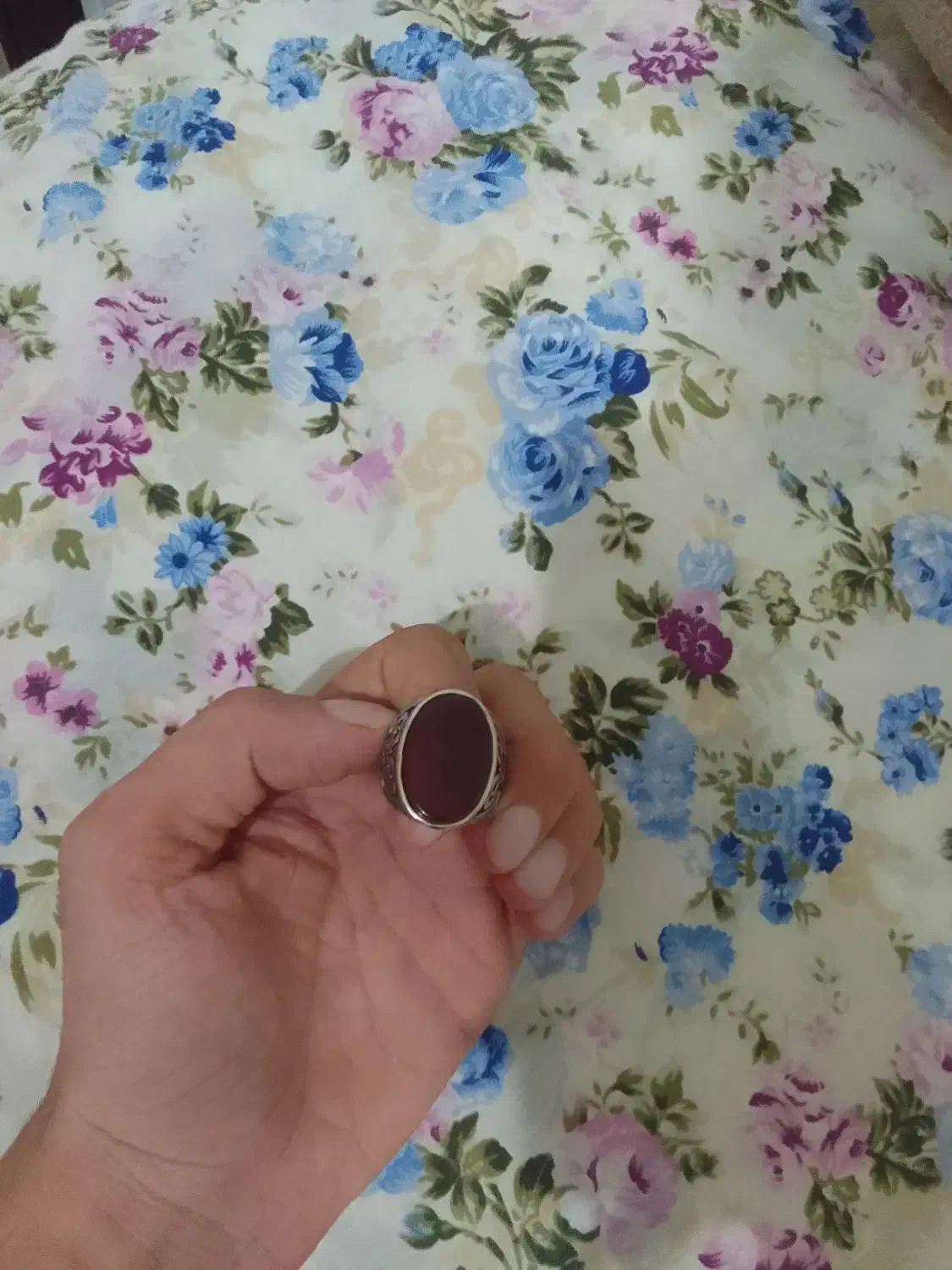 انگشتر عقیق یمن با رکاب فوقالعاده جذاب و استیل|جواهرات|جهرم, |دیوار